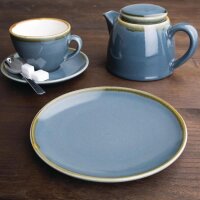 6 Olympia Kiln Coupeteller Ozean | 17,8cm | Pozellan | Teller spülmaschinenfest