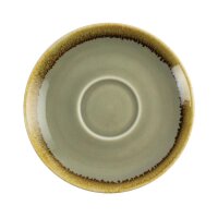 6 Olympia Kiln Untertassen Moos | 14cm | Porzellan |...