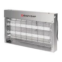 Eazyzap Fliegenvernichter | Gebürsteter Edelstahl | LED 14W | 31.3x 51.5x 10.6cm