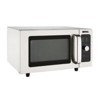 Buffalo Professional Mikrowelle | 25L | 1000W | Manuelle Steuerung | Edelstahl