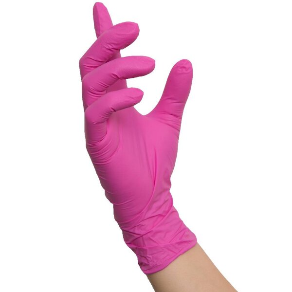1000 Nitras CANDY WAVE Nitrilhandschuhe | Gr. XS - L | pink | Einweghandschuhe