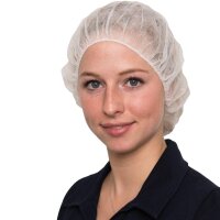 1000 Baretthauben | Vliesstoff | weiß oder blau |...