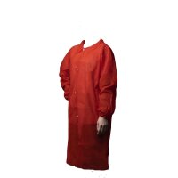 50 Nitras PP-Besuchermäntel mit Hemdkragen | rot | Gr. XXL | Mantel