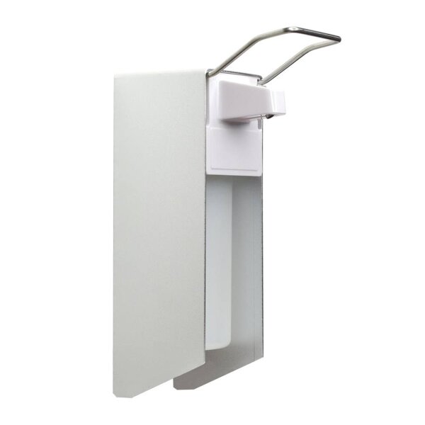 Desinfektionsspender | Alu/Kunststoff | 500 ml | kurzer Hebel | Wandspender