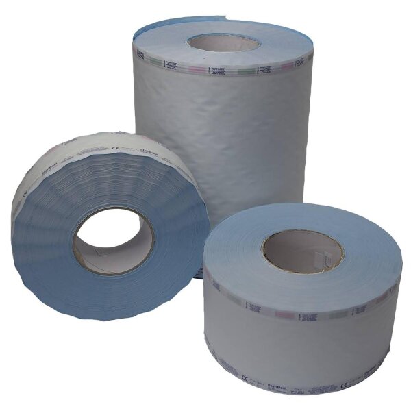 Sterilisationsfolie | verschiedene Größen | PP/Papier | blau