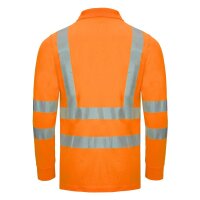 Nitras Motion Tex VIZ Warnschutz-Langarm-Poloshirt | Gr. XL | orange