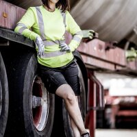 Nitras Motion Tex VIZ Warnschutz-Langarmshirt | Gr. XS - 6XL | neongelb