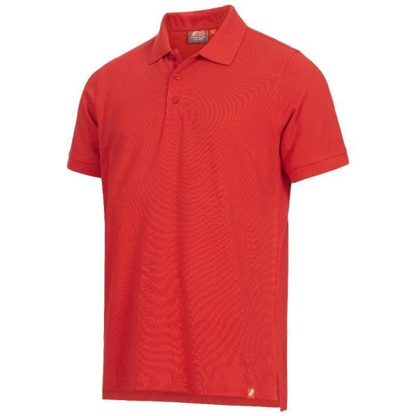 Nitras Motion Tex Light Poloshirt | Gr. XS - 6XL | 100% Baumwolle | rot